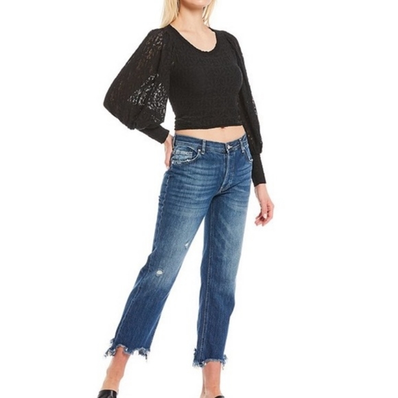 Free People Tea Time puffy sleeve top - Picture 10 of 13